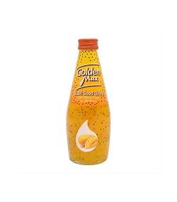 گلدن مکس نوشیدنی تخم شربتی انبه شیشه 290 میل